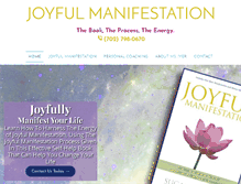 Tablet Screenshot of joyfulmanifestation.com